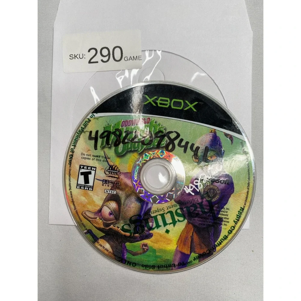 Oddworld Stranger's Wrath Microsoft Xbox Original Video Game Disc Only